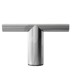 Ultramobili Consoles<Perseo Polished Steel With Calacatta Oro Marble Top Console