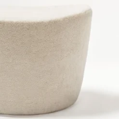 Giobagnara Ottomans & Poufs<Persues Leather Pouf Shearling