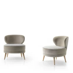 Morello Gianpaolo Lounge Chairs<Perugia Taupe Lounge Chair