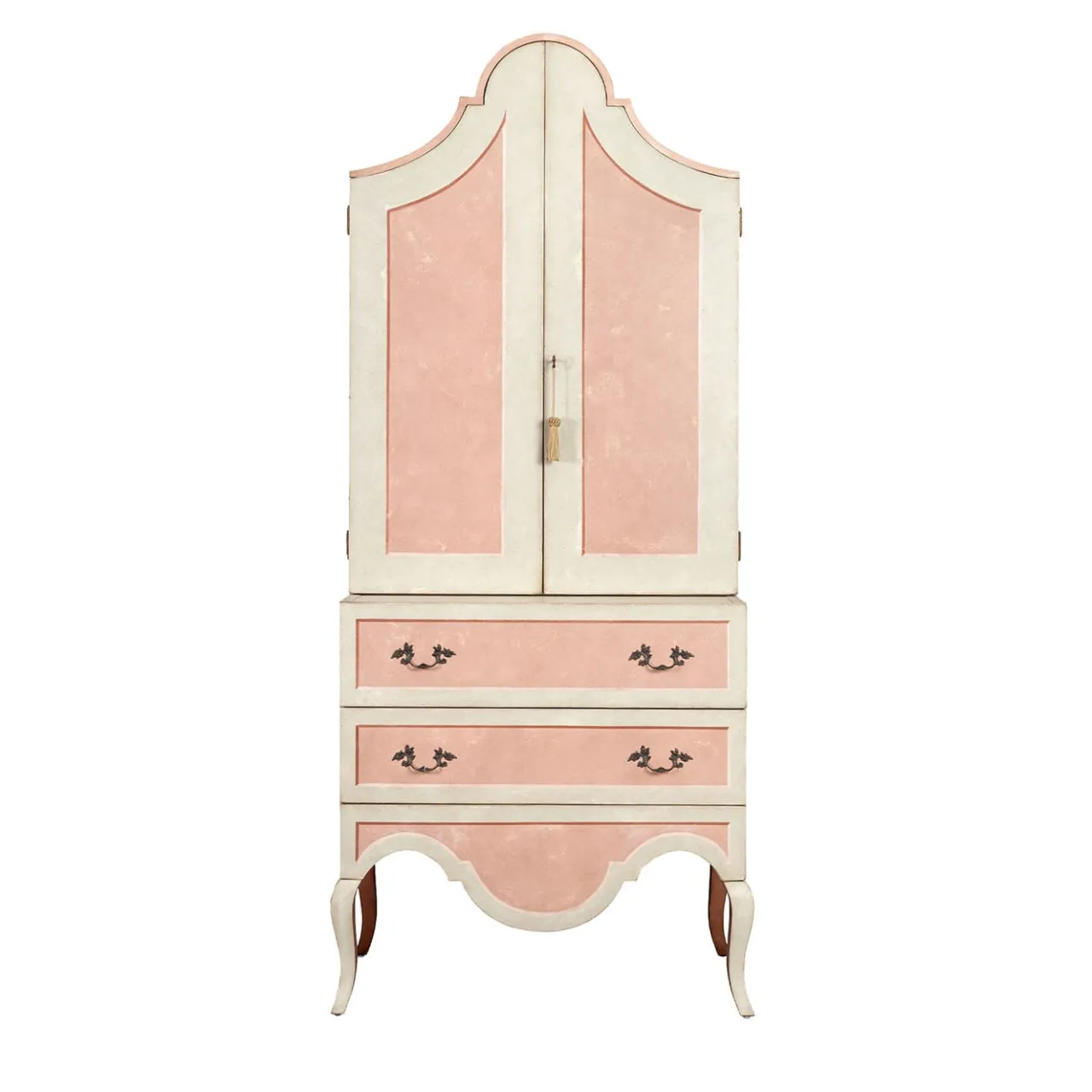 Porte Italia Dressers<Pesaro Secretary Pink And Light Green Dresser