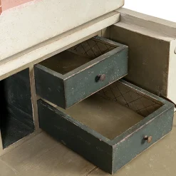 Porte Italia Dressers<Pesaro Secretary Pink And Light Green Dresser