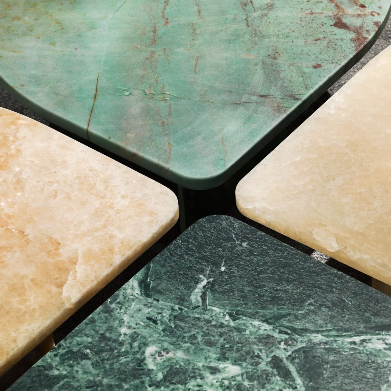 Chiara Provasi Coffee Tables<Petal Verde Alpi Marble Coffee Table