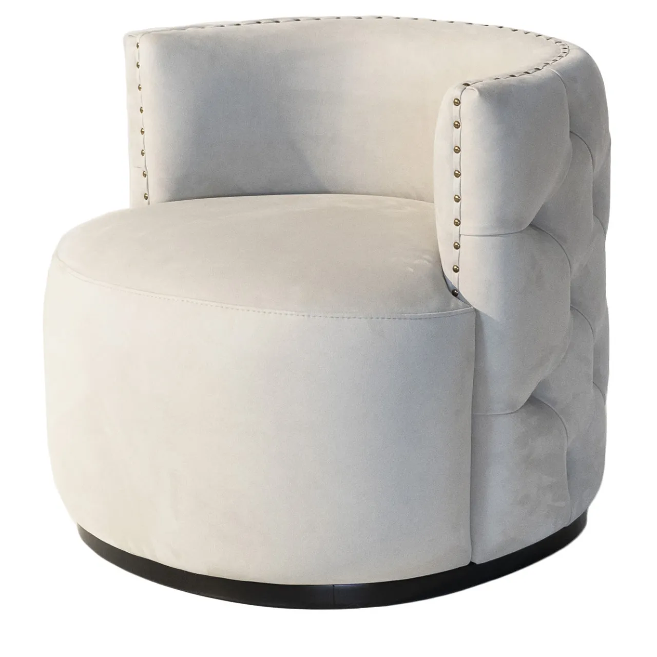 Mantellassi 1926 Armchairs<Petra light gray capitonnè armchair