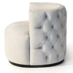 Mantellassi 1926 Armchairs<Petra light gray capitonnè armchair