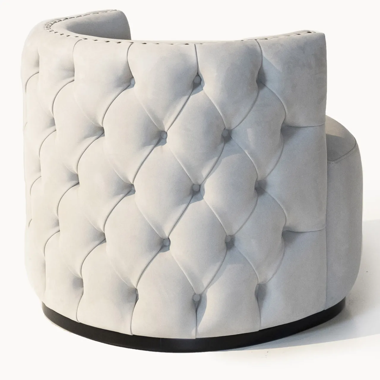 Mantellassi 1926 Armchairs<Petra light gray capitonnè armchair