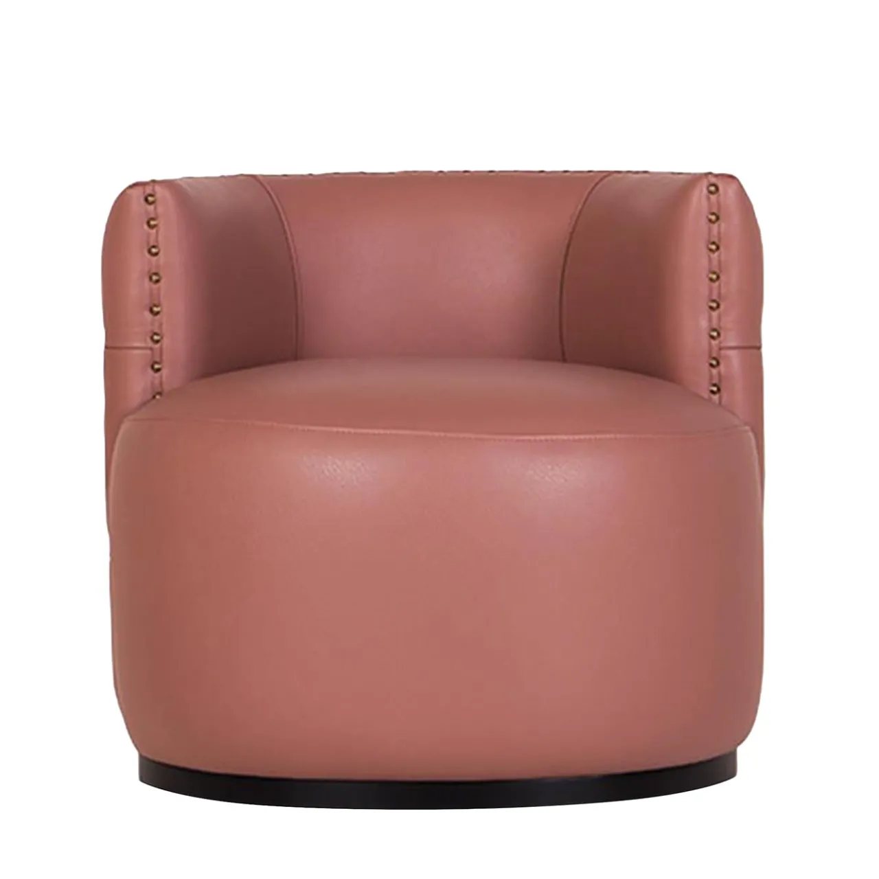 Mantellassi 1926 Armchairs<Petra pink leather capitonnè armchair