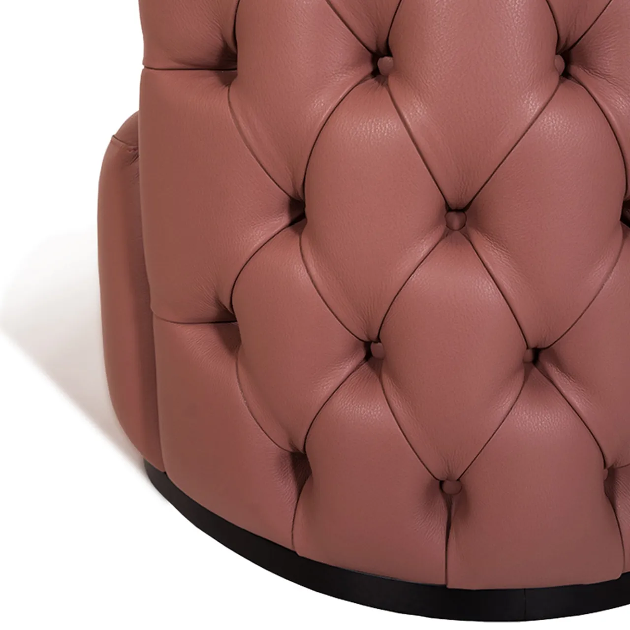Mantellassi 1926 Armchairs<Petra pink leather capitonnè armchair