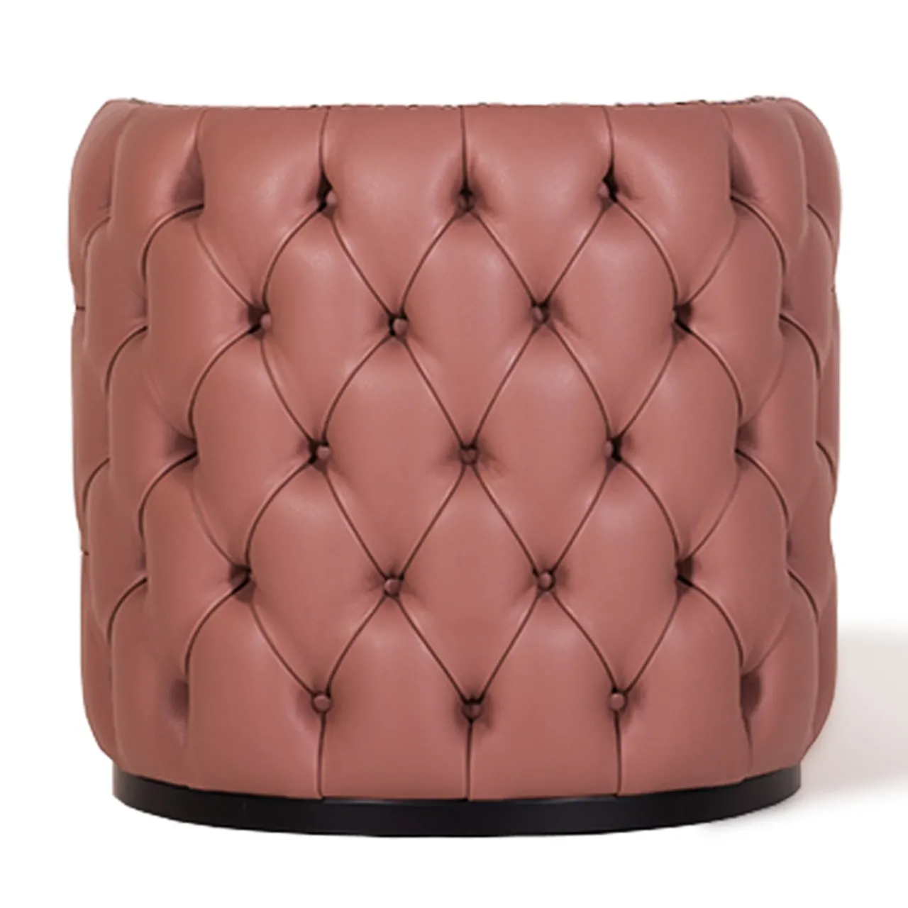 Mantellassi 1926 Armchairs<Petra pink leather capitonnè armchair