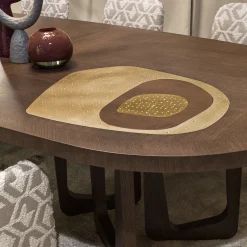 Chiara Provasi Dining Tables<Philosophy Oval with Brass Inlay Dining Table
