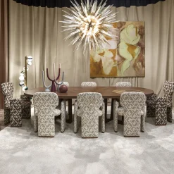 Chiara Provasi Dining Tables<Philosophy Oval with Brass Inlay Dining Table