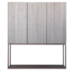 BottegaNera Furniture Cabinets<Pink Gold Cabinet with Glass Shelves