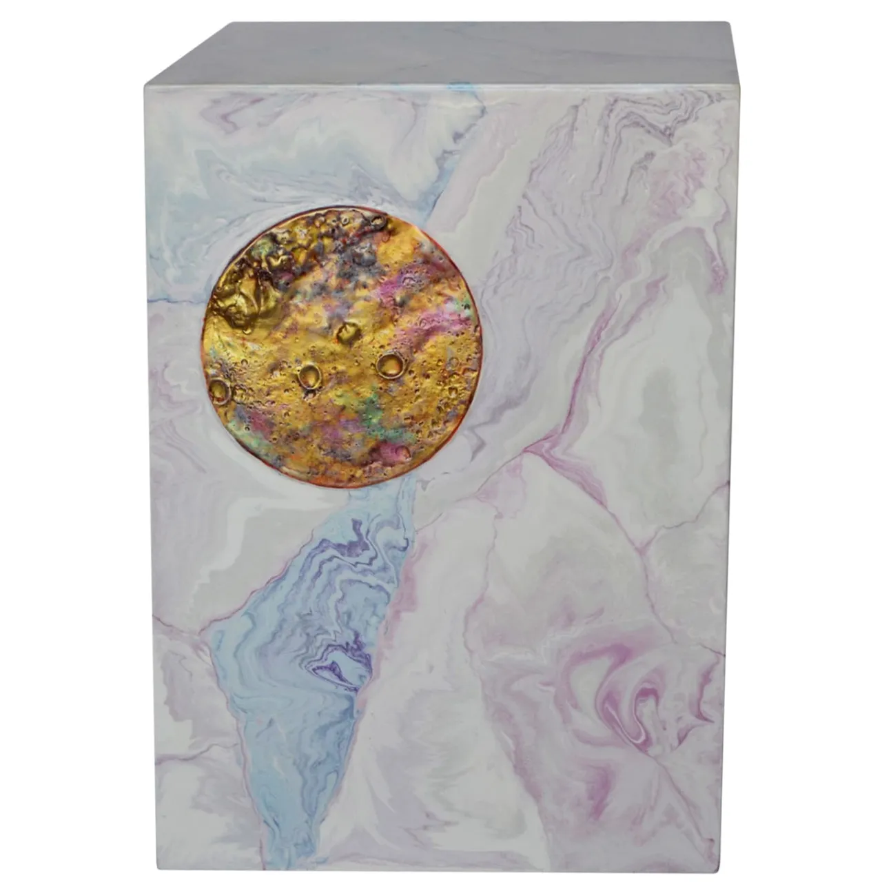 Cupioli Side Tables<Pink Scagliola Art Side Table