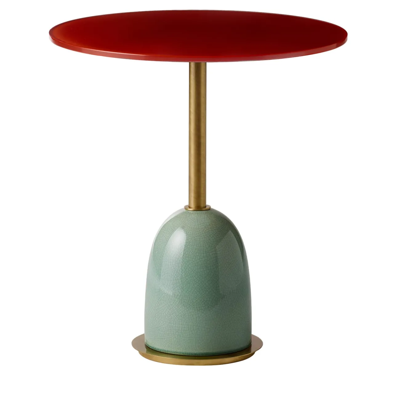 Marioni Side Tables<Pins Medium Brass and Glass Contemporary Side Table for Living Room