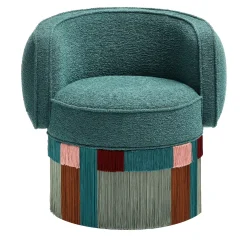 Lorenza Bozzoli Couture Armchairs<Pirouette Clu Swivel Geo Wien Armchair by Lorenza Bozzoli