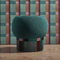 Lorenza Bozzoli Couture Armchairs<Pirouette Clu Swivel Geo Wien Armchair by Lorenza Bozzoli