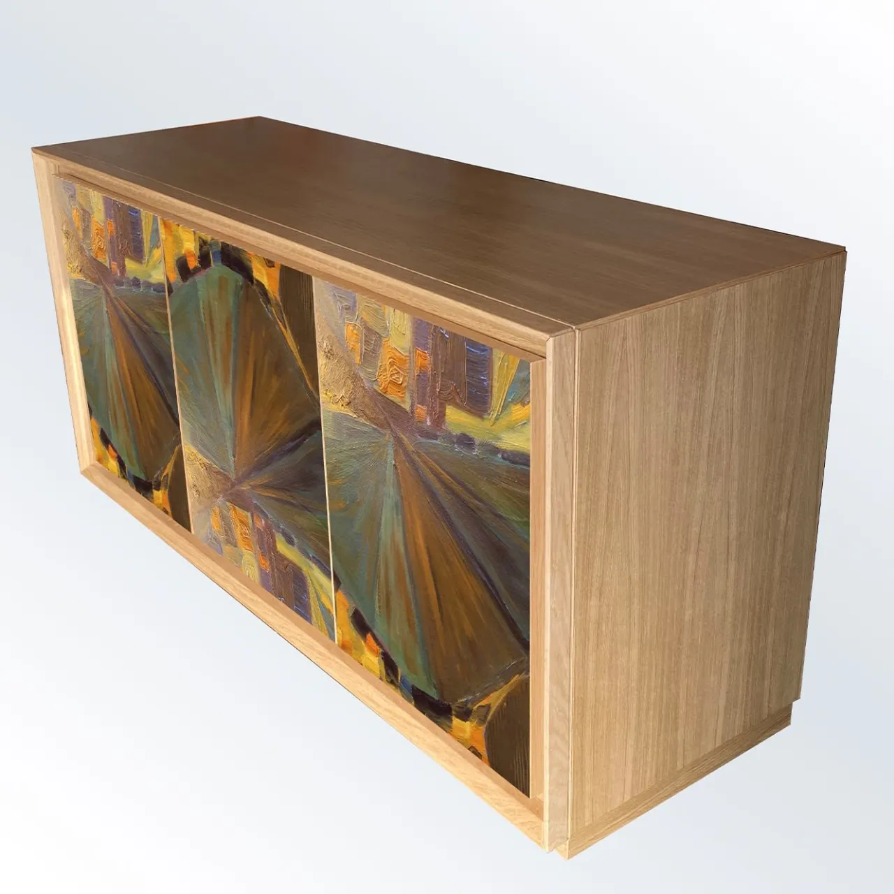 Meccani Design Sideboards Buffets<Pittura Quattro Polychrome Sideboard by Mascia Meccani