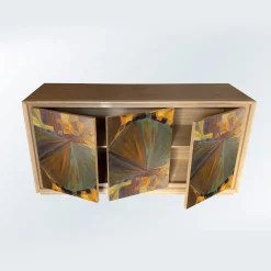 Meccani Design Sideboards Buffets<Pittura Quattro Polychrome Sideboard by Mascia Meccani