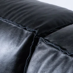Mantellassi 1926 Sofas<Placido Anthracite Leather Modular Sofa