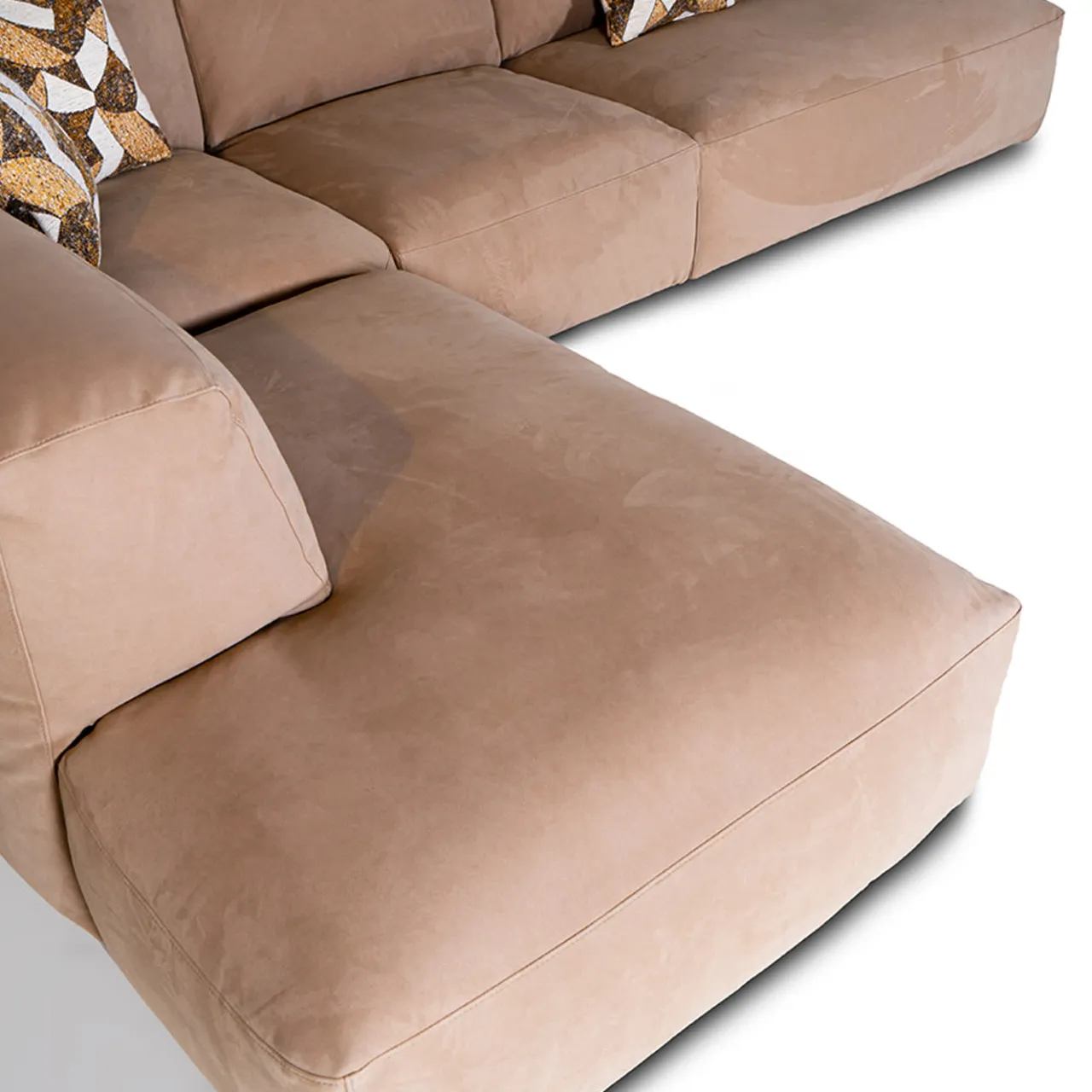Mantellassi 1926 Sofas<Placido beige corner sofa