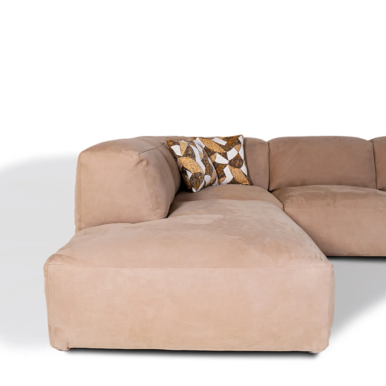 Mantellassi 1926 Sofas<Placido beige corner sofa