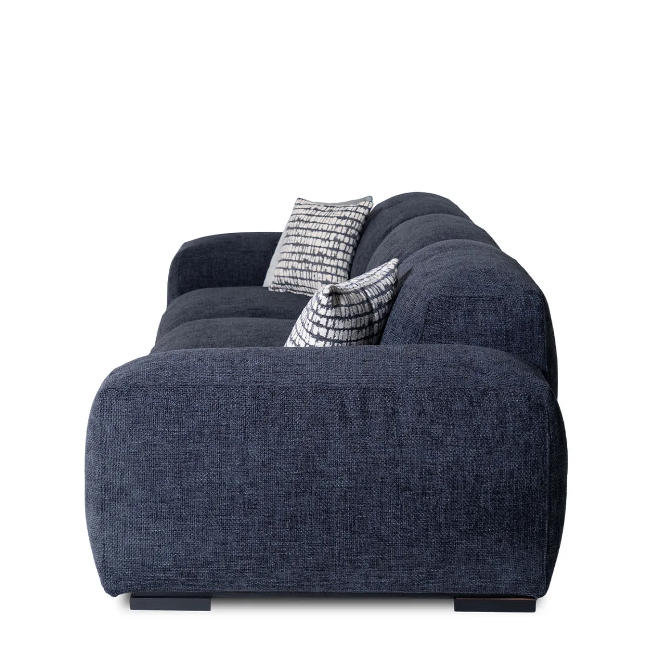 Mantellassi 1926 Sofas<Placido Blue Fabric 3-Seater Sofa