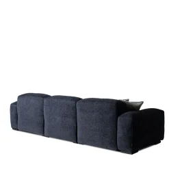 Mantellassi 1926 Sofas<Placido Blue Fabric 3-Seater Sofa