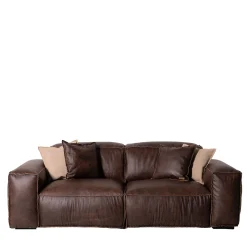 Mantellassi 1926 Sofas<Placido brown leather modular sofa