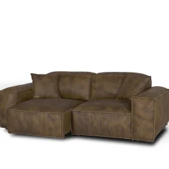Mantellassi 1926 Sofas<Placido Brown Leather Sofa
