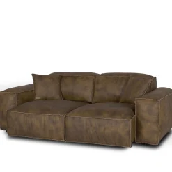 Mantellassi 1926 Sofas<Placido Brown Leather Sofa