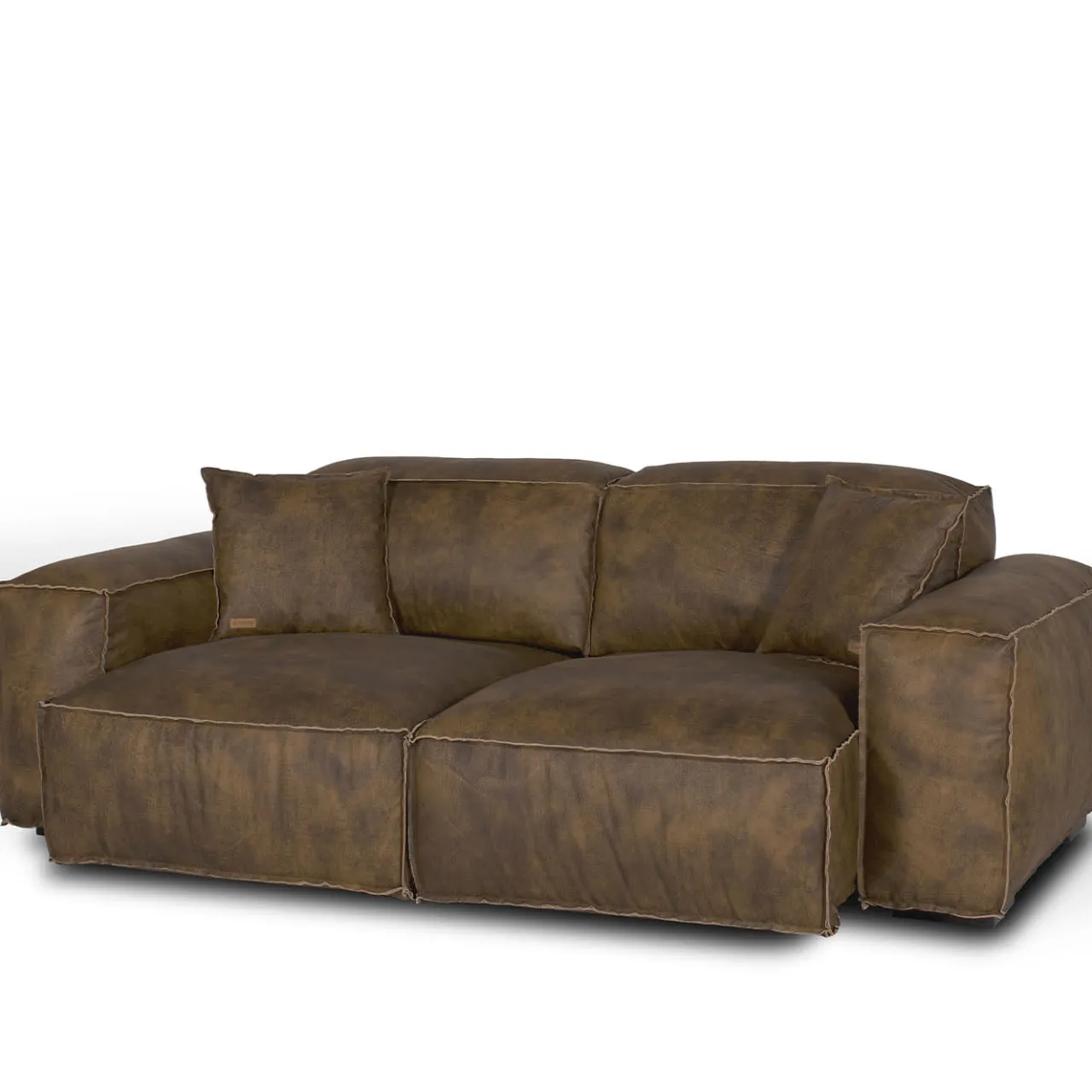 Mantellassi 1926 Sofas<Placido Brown Leather Sofa