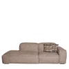 Mantellassi 1926 Sofas<Placido Gray Leather Sofa with Free Side