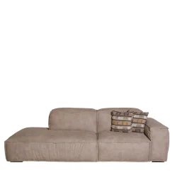 Mantellassi 1926 Sofas<Placido Gray Leather Sofa with Free Side