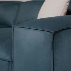 Mantellassi 1926 Sofas<Placido Teal Blue Fabric Sofa