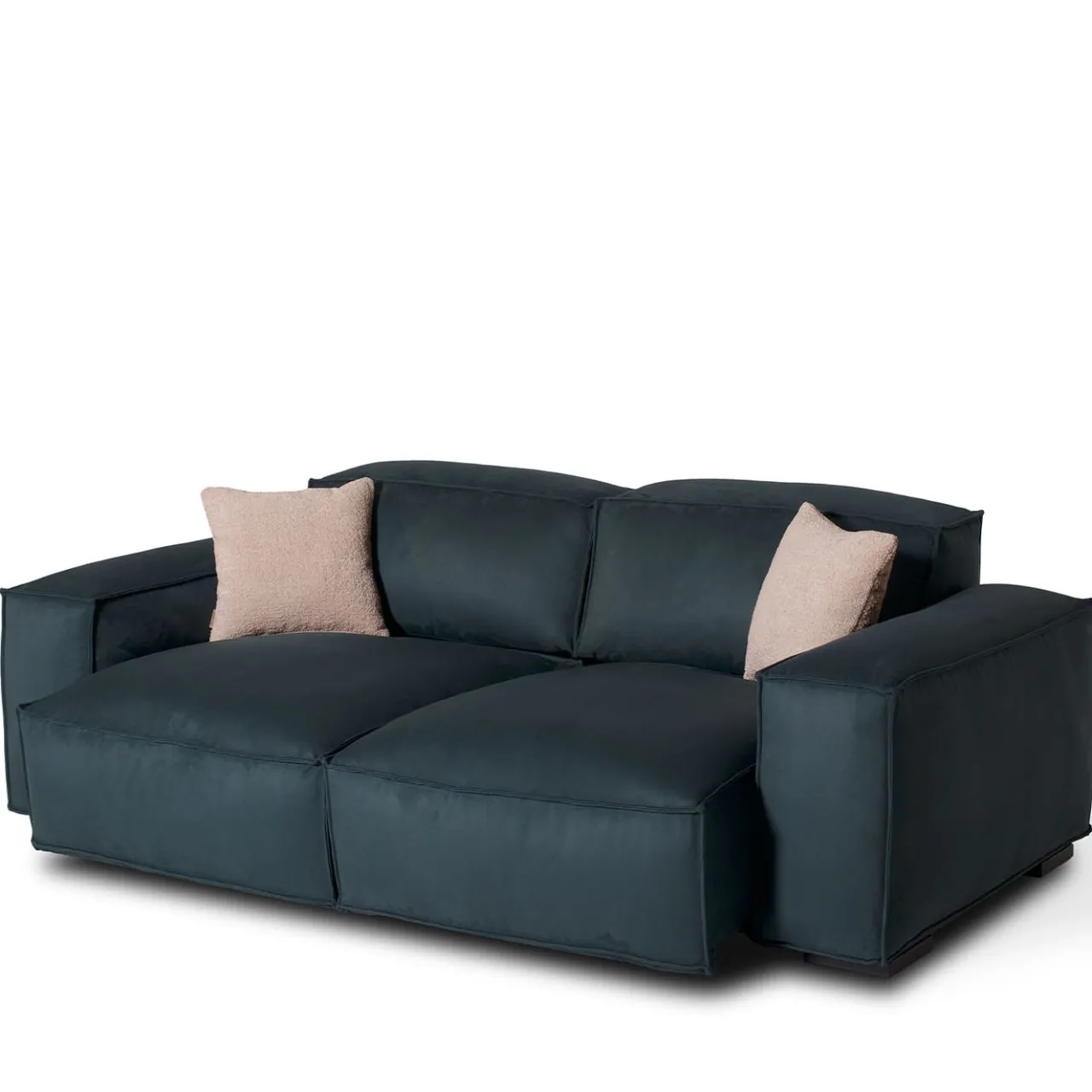 Mantellassi 1926 Sofas<Placido Teal Blue Fabric Sofa