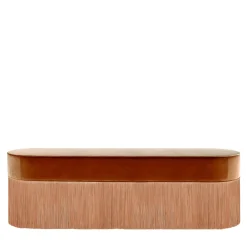 Lorenza Bozzoli Couture Benches<Plain Cognac Velvet Bench
