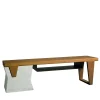 MGM Marmi e Graniti Benches<Plaza Bench with Shelf by Paolo Salvadè