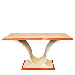 Luca Polato Consoles<PLM-0086 Red/Ivory Parchment Console