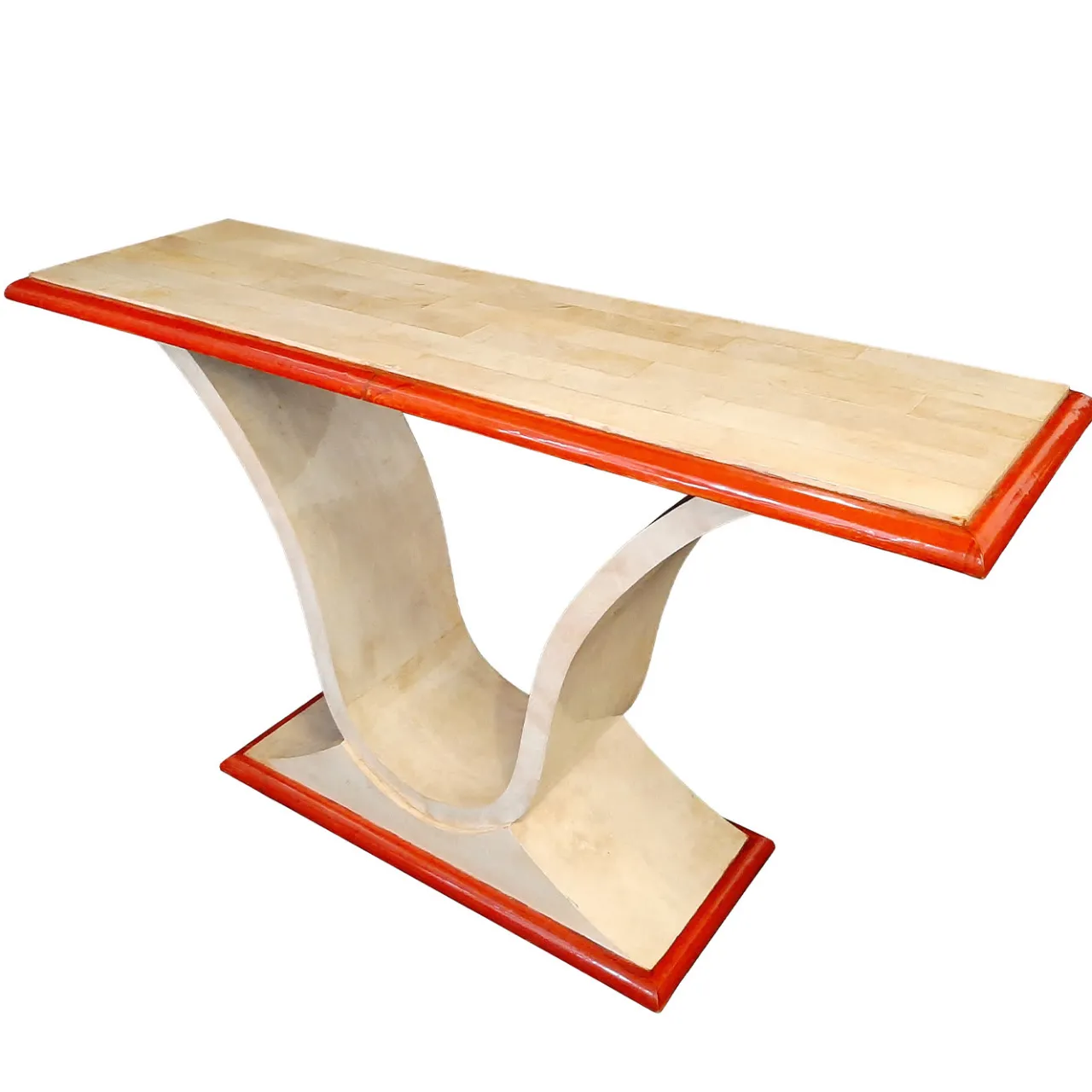 Luca Polato Consoles<PLM-0086 Red/Ivory Parchment Console