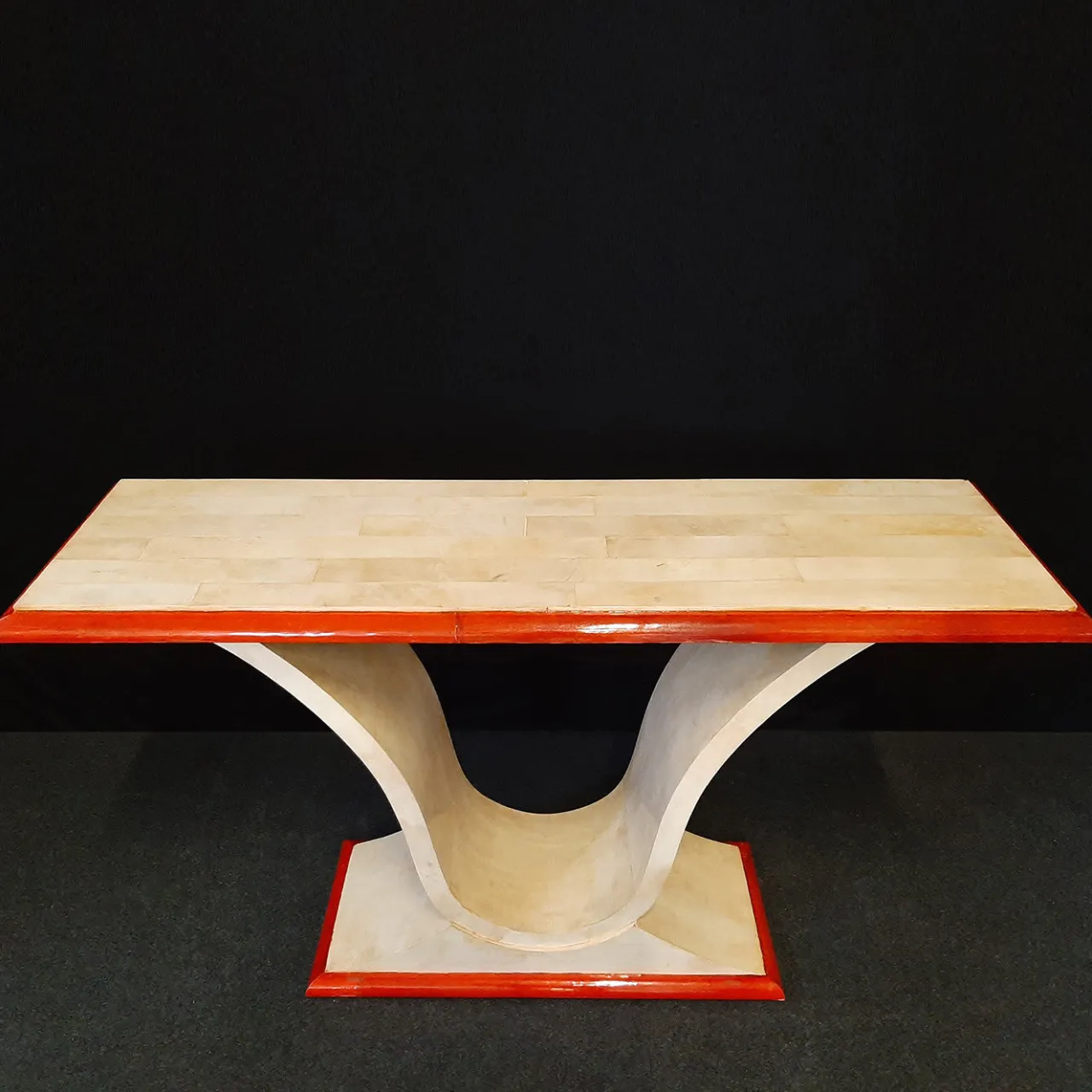 Luca Polato Consoles<PLM-0086 Red/Ivory Parchment Console
