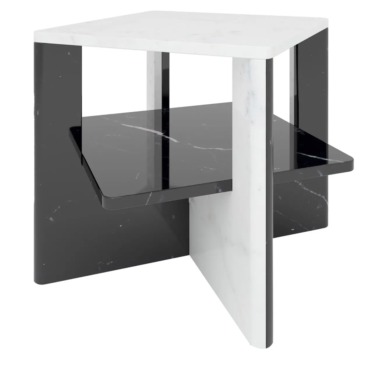 V.L. Lavorazioni In Ferro Coffee Tables<Plus+Double Marble Coffee Table #1