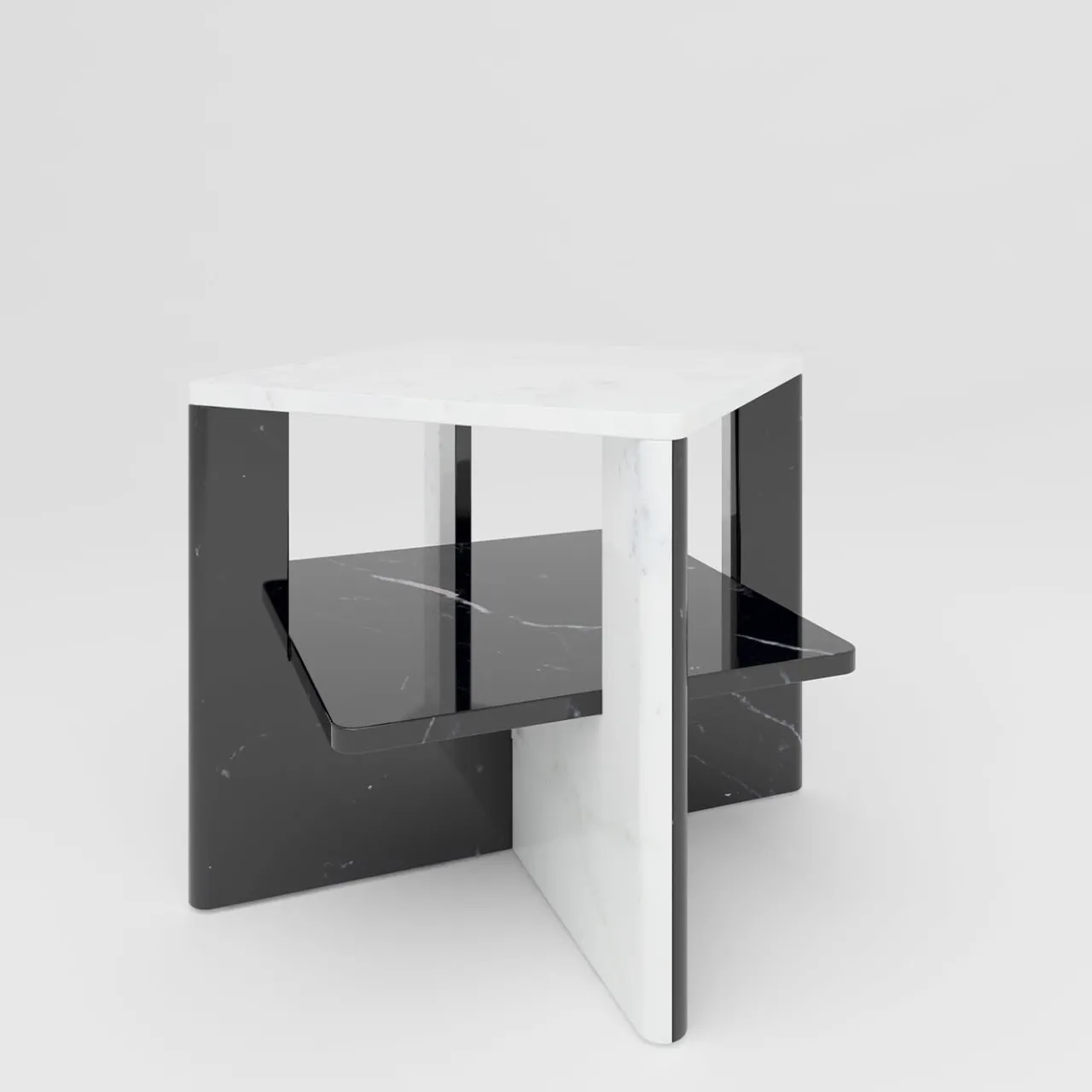 V.L. Lavorazioni In Ferro Coffee Tables<Plus+Double Marble Coffee Table #1