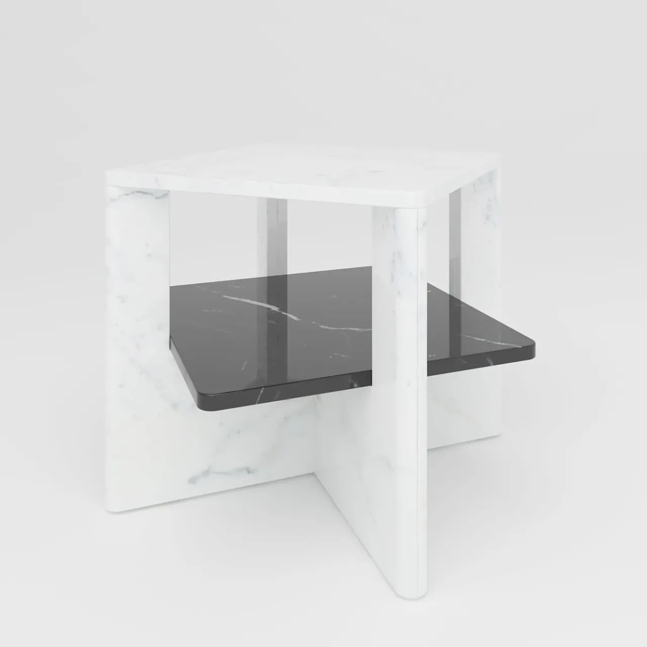 V.L. Lavorazioni In Ferro Coffee Tables<Plus+Double Marble Coffee Table #2