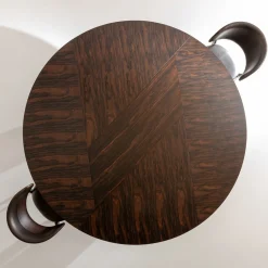 Laura Meroni Dining Tables<Poe Ziricote Wood Dining Table with Sculptural Legs