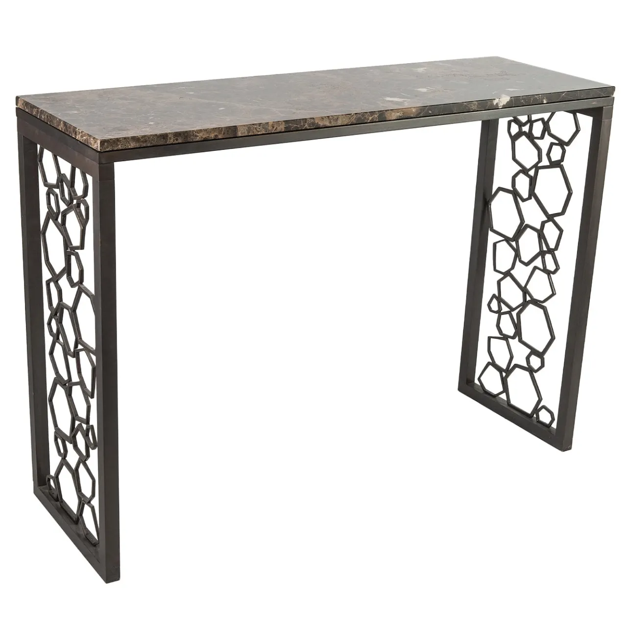 Selezioni Domus Consoles<Poligoni Console With Polished Saint Laurent Marble Top