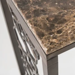 Selezioni Domus Consoles<Poligoni Console With Polished Saint Laurent Marble Top