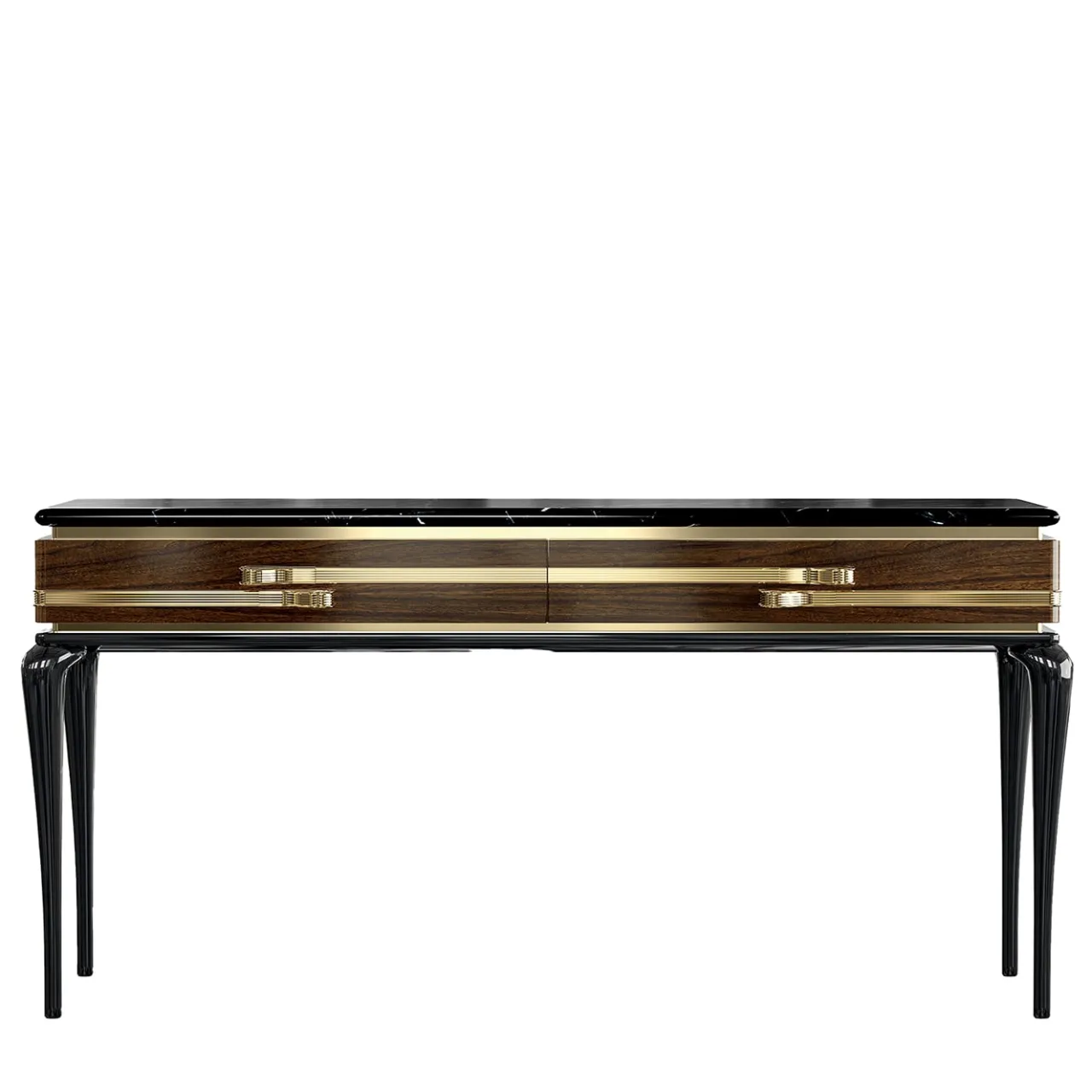 A.R. Arredamenti Consoles<Polished Wood Console