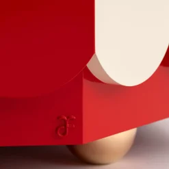 altreforme Bar Cabinets<Pollock White and Red Bar Cabinet