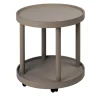 Giobagnara Serving Tables<Polo Trolley 2-Tier Beige Round Table