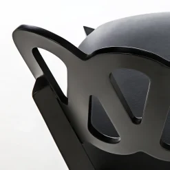 BBB Italia Chairs<Ponti 969 Black Leather Chair by Gio Ponti