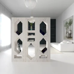Dimarmo Bookcases<Ponti Bookcase in White Marble By Sissy Daniele